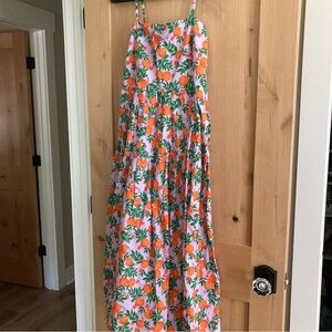 NWT J.Crew Factory Oranges Maxi Dress